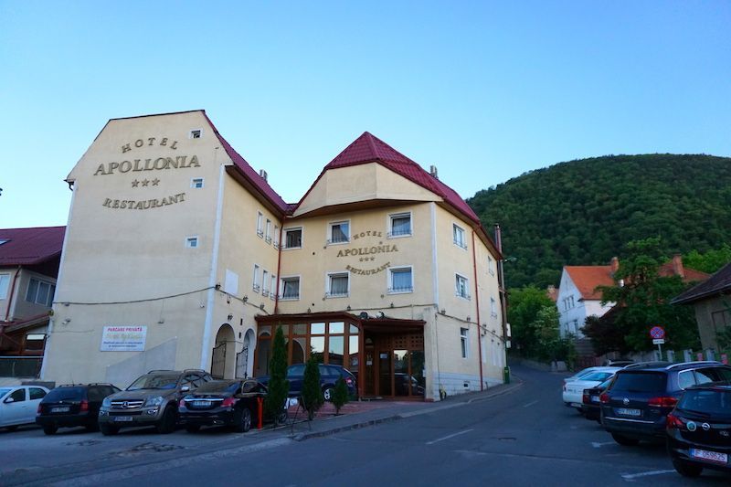 El Hotel Apollonia donde nos quedamos muy a gusto, en Brasov