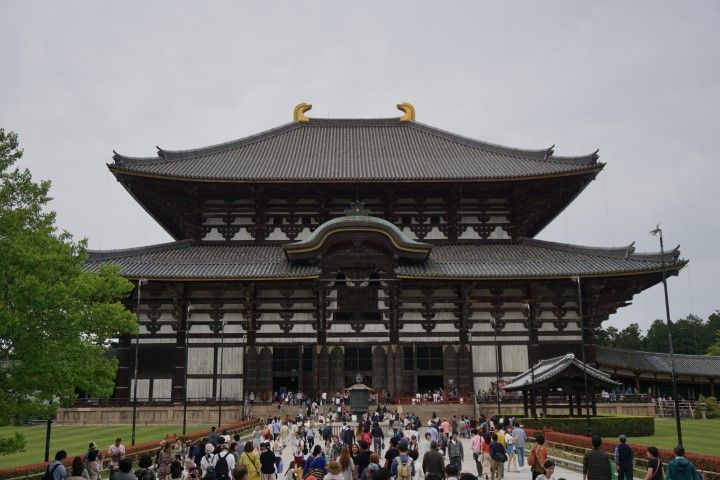 El famoso templo Todai-ji, sin apenas gente jajajaja (os repetimos: era Golden Week)